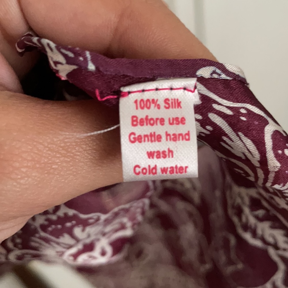 Love Shop 100% Silk Scarf - Picture 6 of 6